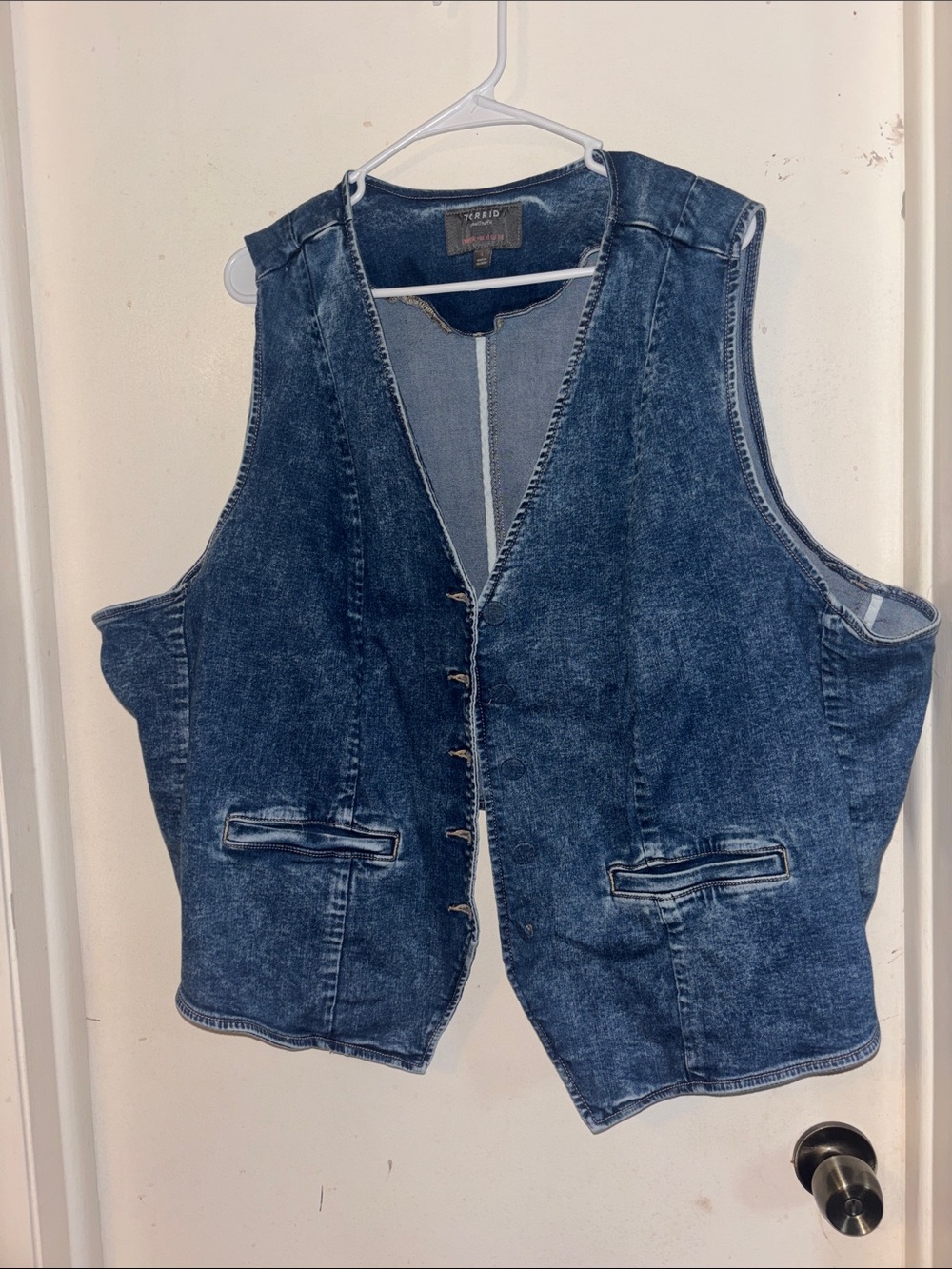 torrid Dark Blue Denim Vest